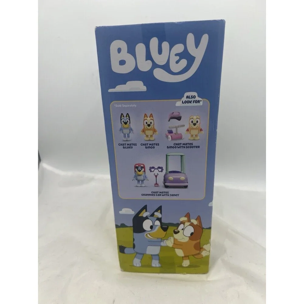 Bluey Chat Mates 3 Pack Bluey Bingo Muffin Talking Figures NEW